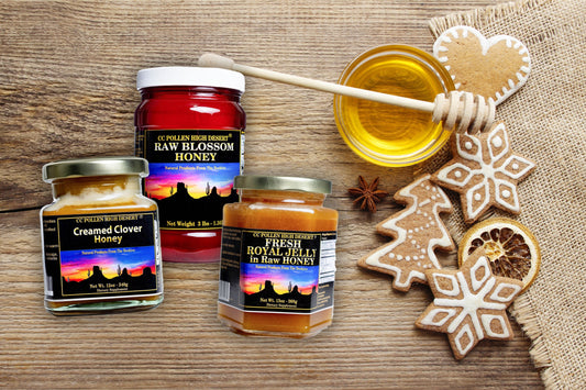 5 Ways CC Pollen High Desert Creamed Clover Honey, Raw Blossom Honey, & Fresh Royal Jelly in Raw Honey Can Sweeten Your Holidays