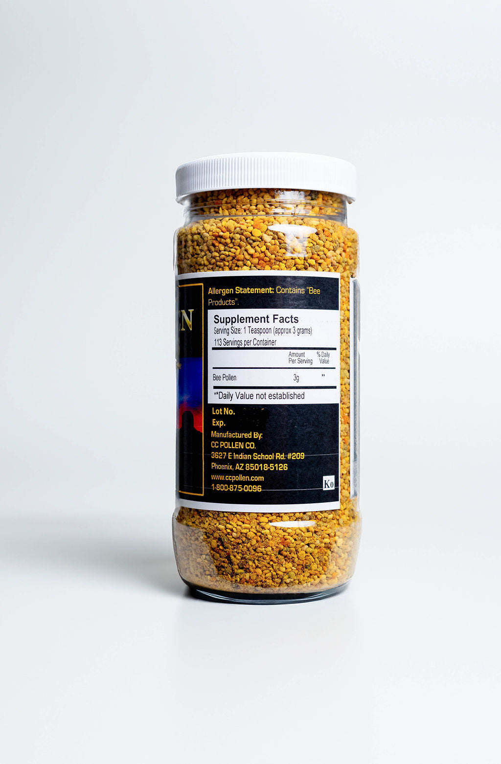 POLLEN GRANULES 22OZ PLASTIC JAR