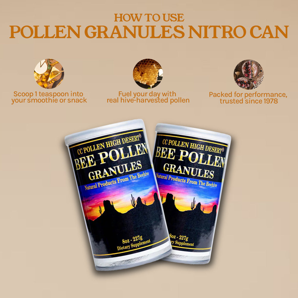 HIGH DESERT BEE POLLEN GRANULES - NITRO CAN