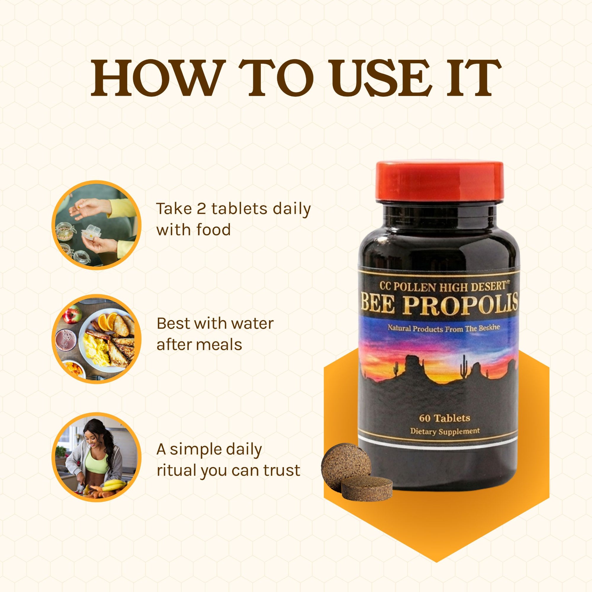 PROPOLIS 500MG TABLETS 60
