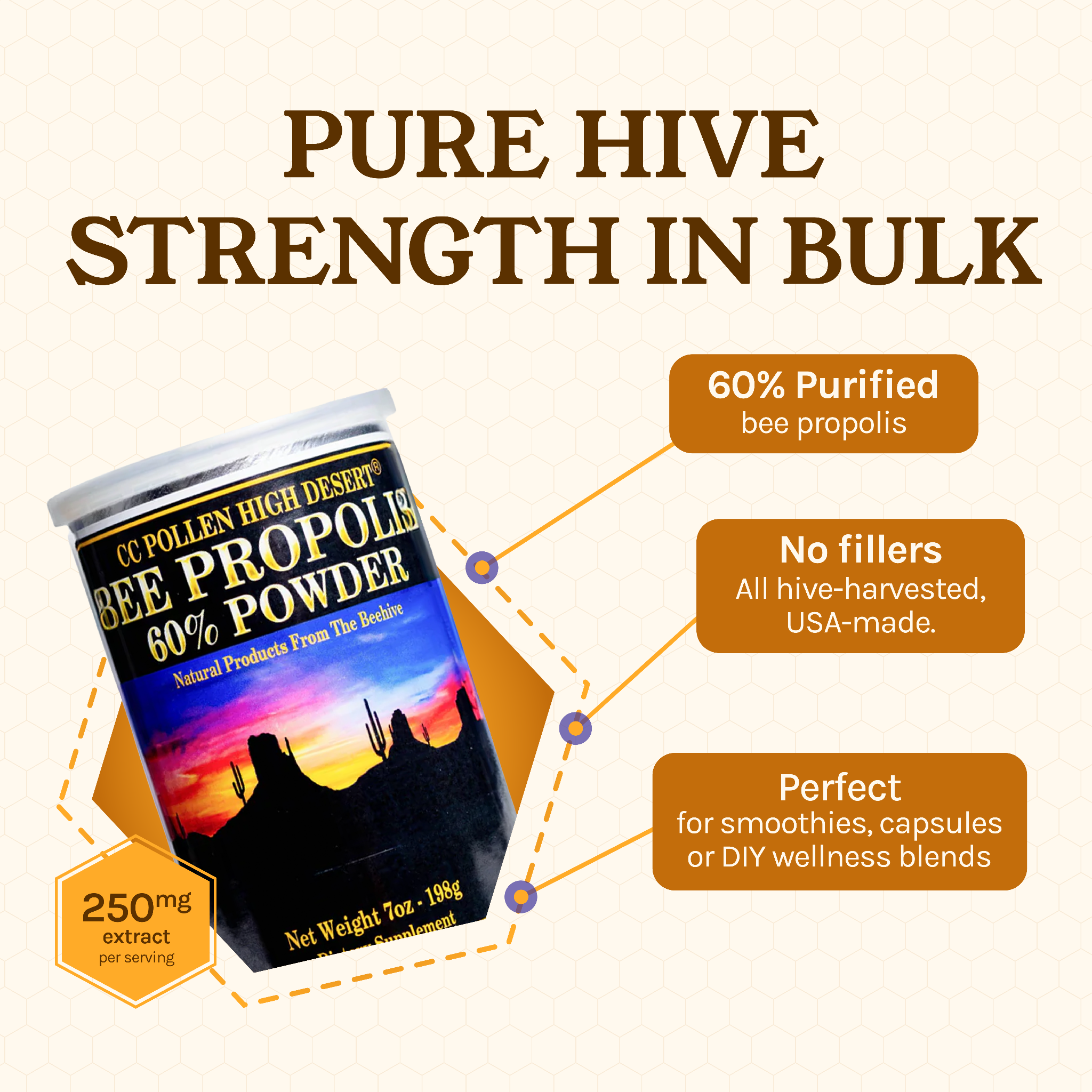 PROPOLIS POWDER (60%)